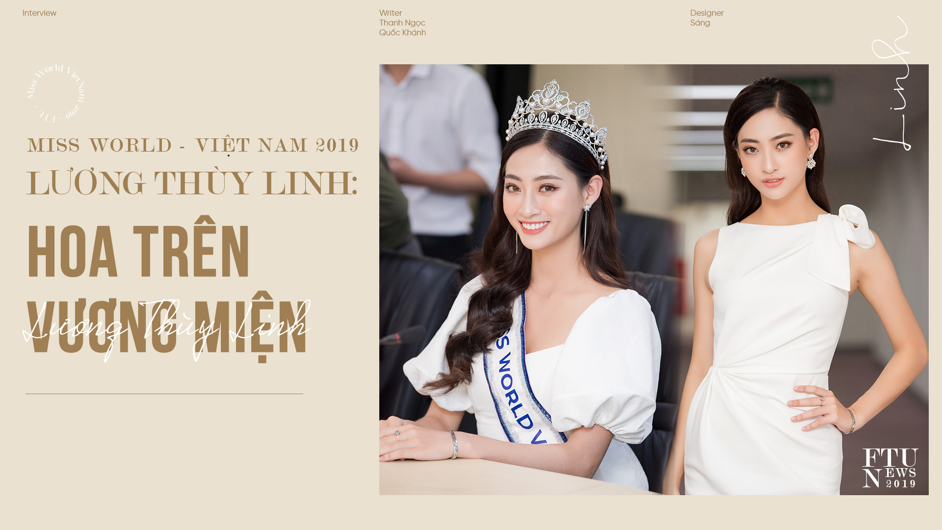 Miss World – Việt Nam 2019 Lương Thùy Linh: Hoa trên vương miện